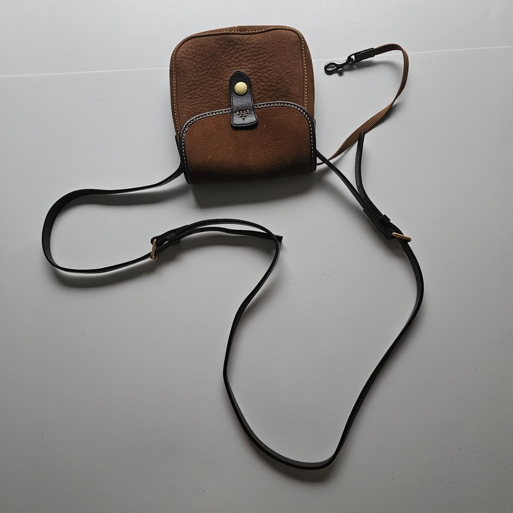 Dooney & Bourke Vintage Leather Crossbody Bag with adjustable strap brown - Picture 12 of 14